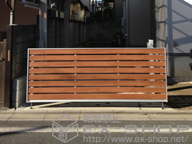 のカーゲート オーバードアS5型 マテリアルカラー 手動式 施工例