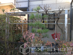 のカーポート エックスルーフ 独立前上がり テラスタイプ 積雪〜30cm対応 施工例