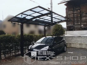 YKKAPのカーポート レイナポート 積雪～20cm対応＋着脱式サポート柱　2本入 施工例
