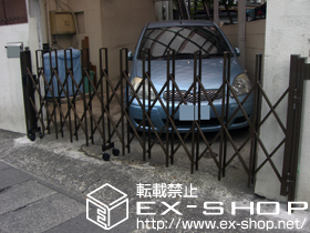 のカーゲート トリップゲート PA型 ノンレール 片開き 施工例