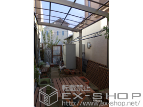 のカーポート カーブポートシグマIII 積雪〜30cm対応+収納式物干し 標準 2本入り 施工例