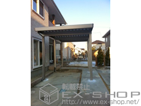 のカーポート テリオスポートIII 3000 奥行延長 6本柱 角柱仕様 積雪〜100cm対応 施工例