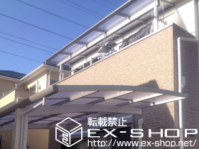 のバルコニー・ベランダ屋根 ヴェクターテラス F型 屋根タイプ 単体 積雪〜20cm対応＋吊り下げ式物干し 標準 2本入 施工例