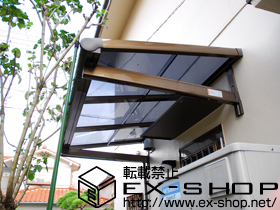 のバルコニー・ベランダ屋根 パワーアルファ F型 ルーフタイプ 単体 積雪〜30cm対応 施工例