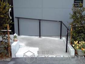 のフェンス・柵 ガードウォーカー+φ38手すり用 部材 施工例