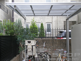 のサイクルポート・駐輪場 マイリッシュデラックス 前上がり 施工例