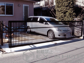 のカーゲート ワイドオーバードアS2型 電動式 2モーター仕様 施工例