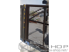 のカーゲート エクスラインアップゲート 1型 手動式 施工例