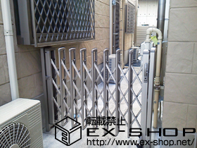 のカーゲート レイオス1型 ノンレール 片開き 施工例