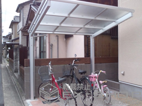 のサイクルポート・駐輪場 カムフィNex F 積雪〜20cm対応 施工例