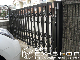 のカーゲート アルシャインIIPG型R Aタイプ ノンレール片開き 施工例