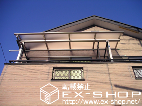 のバルコニー・ベランダ屋根 プレシオステラス R型 屋根タイプ 単体 積雪〜20cm対応 施工例