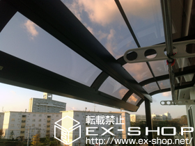 のバルコニー・ベランダ屋根 ライザーテラスII R型 屋根タイプ 単体 積雪〜20cm対応 施工例