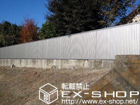 のフェンス・柵 エクスラインフェンス6型 自由柱タイプ 施工例