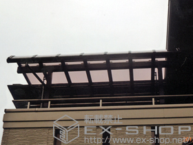 のバルコニー・ベランダ屋根 パワーアルファ RB型 屋根タイプ 単体 積雪〜30cm対応 施工例