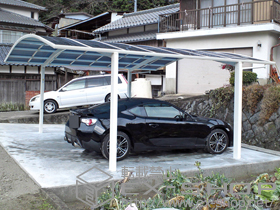 のカーポート レイナツインポート 積雪〜20cm対応 施工例