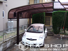 のカーポート レイナキャップポート 積雪〜20cm対応＋レイナキャップポート 着脱式サポート 施工例