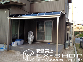 のテラス屋根 ライザーテラスII R型 テラスタイプ 単体 積雪〜20cm対応 施工例