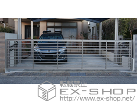 のカーゲート ワイドオーバードアS1型 手動式 施工例