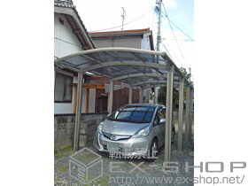 のカーポート カルエードシグマIII 1500 延長 積雪〜50cm対応＋収納式物干し 2本入 施工例