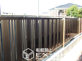 のフェンス・柵 ハイミレーヌR5型 フリーポールタイプ 施工例