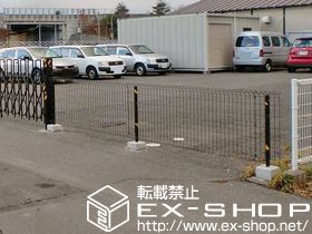 のフェンス・柵 イーネットフェンス1F型 自由柱タイプ 施工例