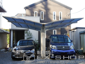 のカーポート プレシオスポート Y合掌 積雪〜20cm対応 施工例