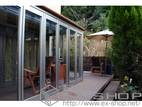 のテラス囲い・サンルーム サンフィールIII F型 デッキ納まり ランマ無 積雪〜20cm対応 施工例