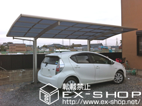 のカーポート レイナポート 積雪〜20cm対応＋雨樋部品・縦樋部品 施工例