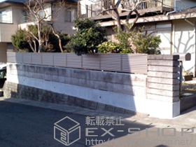 のフェンス・柵 プリレオR9型フェンス フリーポールタイプ 施工例