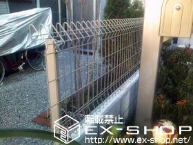 のフェンス・柵 メッシュフェンスG10-R 施工例