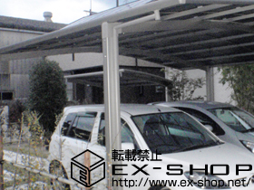 のサイクルポート・駐輪場 メジャーポート ミニ R型 積雪〜20cm対応 施工例