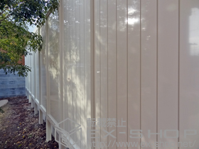 のフェンス・柵 Gスクリーン 板塀タイプ 間仕切りタイプ 施工例