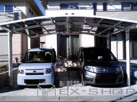 のカーポート カーブポートシグマIII ワイド　積雪〜30cm対応 施工例