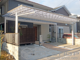 のカーポート M.シェード 基本タイプ ワイド 積雪〜20cm対応 施工例