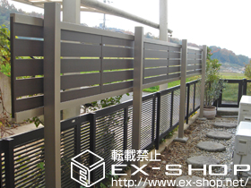 のフェンス・柵 ライフモダンIIYS型フェンス フリーポールタイプ 施工例