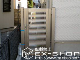 の門扉 シャレオR1型門扉 片開き 柱使用 施工例