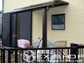 のテラス屋根 プレシオステラス R型 テラスタイプ 単体 積雪〜20cm対応 施工例