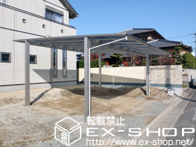 のカーポート エフルージュ ツイン 積雪〜20cm対応 施工例