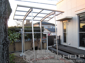 のサイクルポート・駐輪場 レイナポート ミニ 積雪〜20cm対応+着脱式サポート 施工例