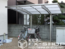 のサイクルポート・駐輪場 プレシオスポート ミニ 積雪〜20?対応 施工例