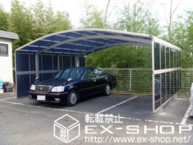 のカーポート レイナツインポート 積雪〜20cm対応＋レイナツインポート用 サイドパネル 施工例