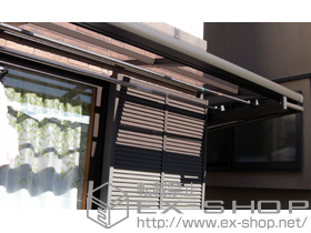 のバルコニー・ベランダ屋根 ライザーテラスII F型 ルーフタイプ 単体 積雪〜20?対応 施工例