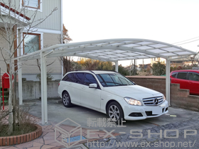 のカーポート カーブポートシグマIII ワイド 積雪〜30cm対応 施工例