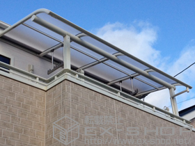 のバルコニー・ベランダ屋根 ヴェクターテラス R型 屋根タイプ 単体 積雪〜20cm対応 施工例