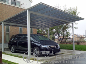 のカーポート アーキデュオ ワイド 積雪〜20cm対応 施工例