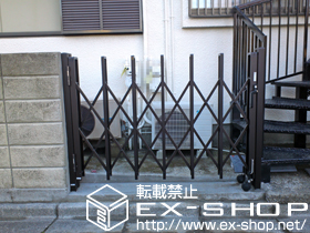 のカーゲート トリップゲート PB型 ノンレール 片開き 施工例