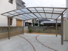 のカーポート カーブポートシグマIII ワイド 積雪〜20cm対応 施工例