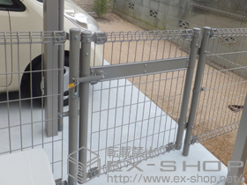 の門扉 ハイグリッド門扉N1型 片開き 柱使用 施工例