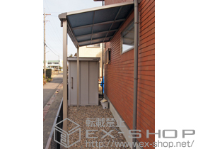 のテラス屋根 ライザーテラスII F型 テラスタイプ 単体 積雪〜20cm対応 施工例